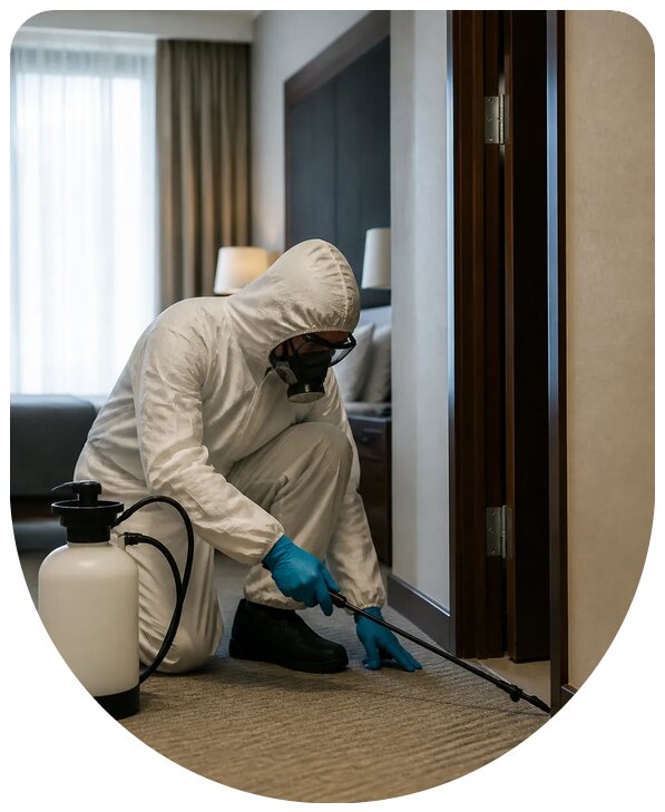 Дезинсекция отеля в Сафонове с гарантией безопасности гостей