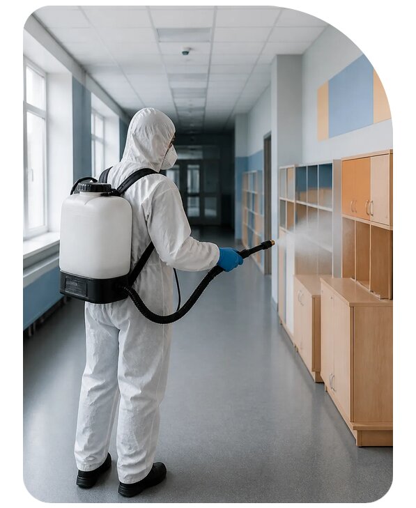 Профессиональная дезинфекция школы в Сафонове по цене от 5124 р. | Сенат-Сфн